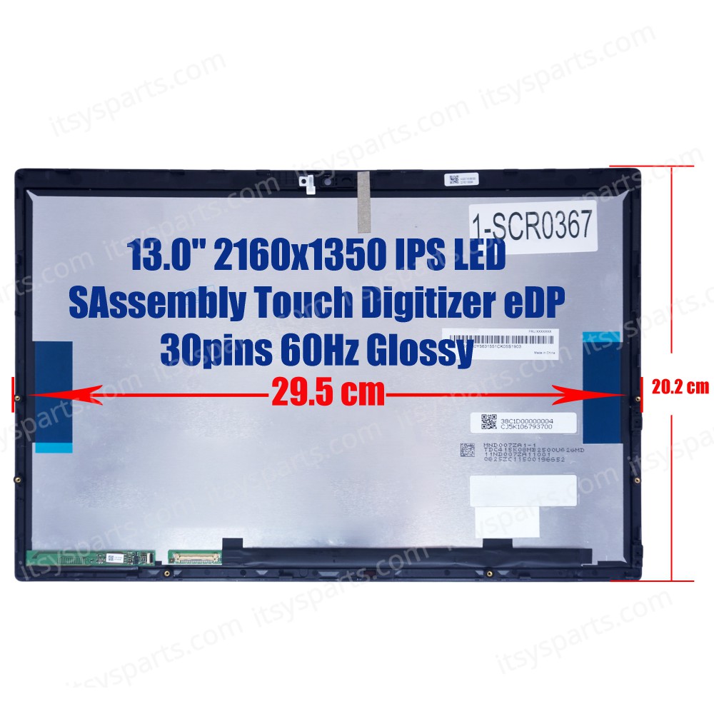 Écran Tactile LCD Complet Pour Lenovo Yoga Duet 7-13IML05 (13") - Résolution 2160x1350 - Neuf Avec Garantie 3 Mois