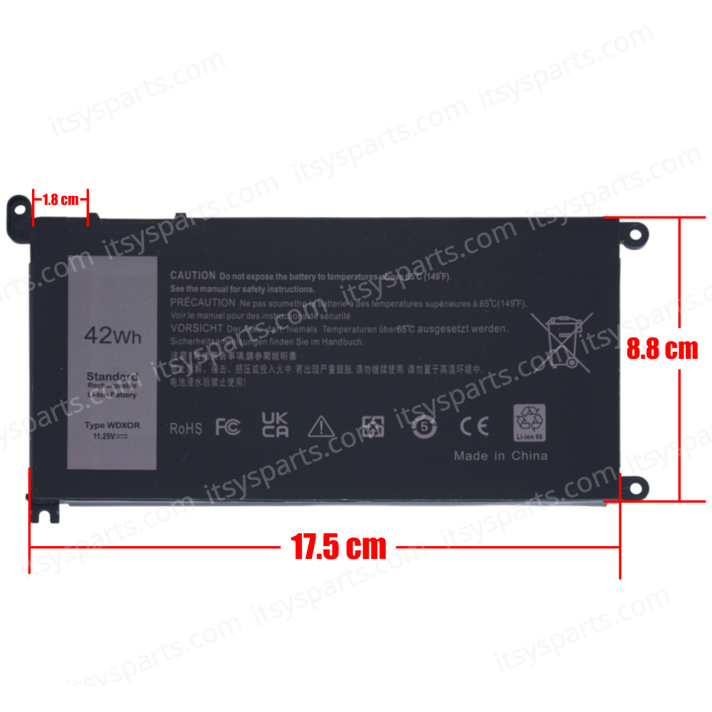 Μπαταρία Laptop - Battery για Dell Inspiron 15 5567 - Reg model : P66F ...