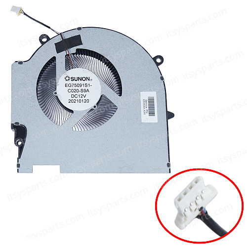 Ventilateur de CPU Fan 4Pin Compatible Avec HP Omen 15-CE 17-AN Series