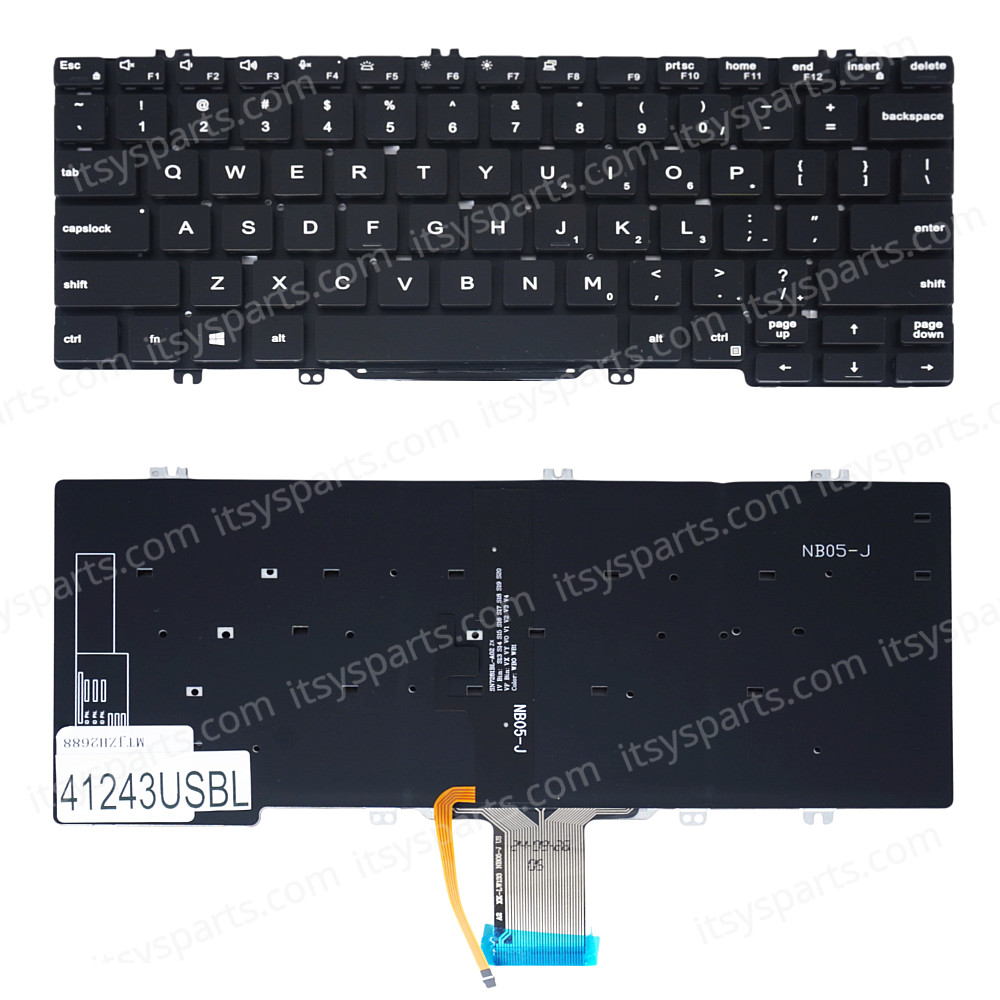 Backlit Replacement Keyboard For Dell Latitude 7300 Laptop