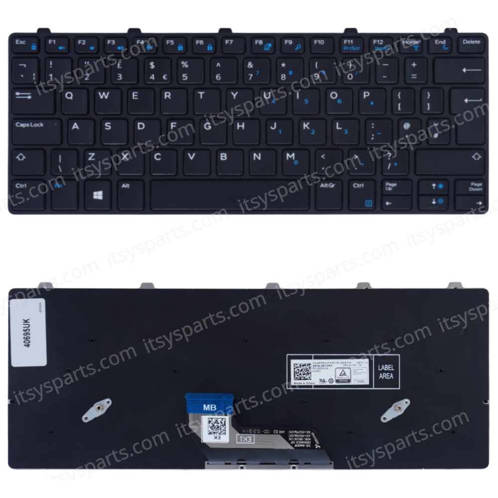 Πληκτρολόγιο Laptop - Keyboard για Dell Latitude 3310 3300 3190 for 2 ...