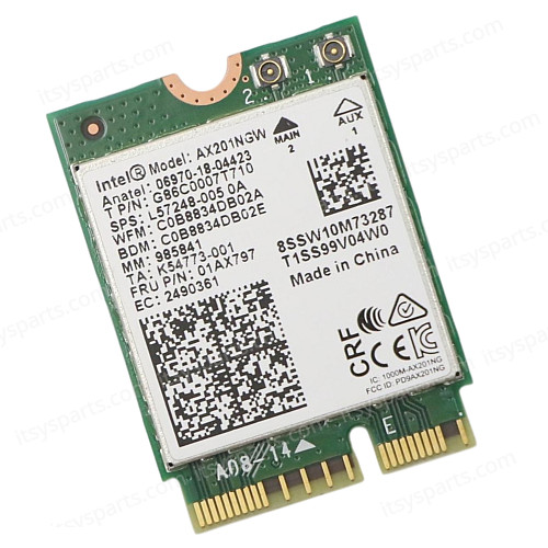 Ασύρματη Κάρτα Δικτύου Wi-Fi 6 - Intel AX201NGW Wi-Fi 6 AX201 Wireless ...