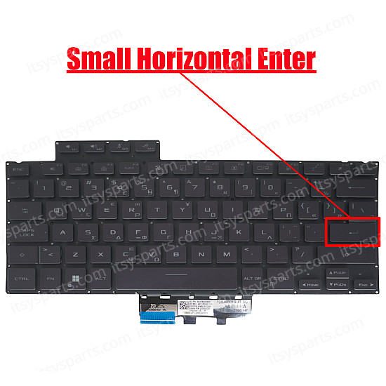 Πληκτρολόγιο Ελληνικό - Greek Laptop Keyboard για Asus ROG