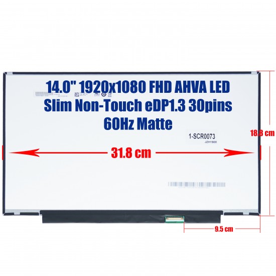BRIGHTFOCAL New Screen Replacement for B140HAN01.3 Compatible ONLY (Not Exact) 14.0 FHD Full-HD 1920x1080 High Gamut IPS Slim Matte LED LCD Display with Tool